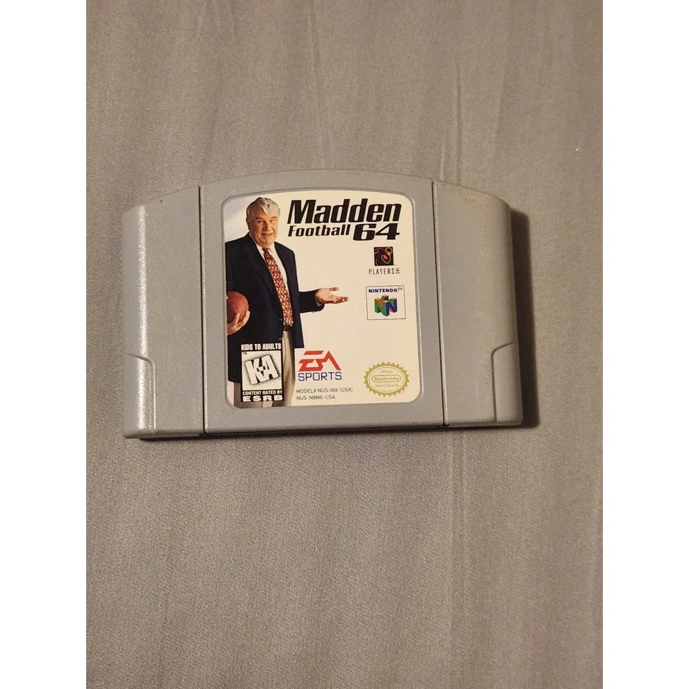 Madden N64 Lot Of 4 Games Only 2001 99 2002 Football 64